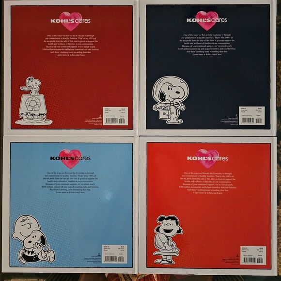 Lot of 4 Kohls Cares Peanuts Hardcover Books Charlie Brown Christmas Snoopy - Picture 2 of 11